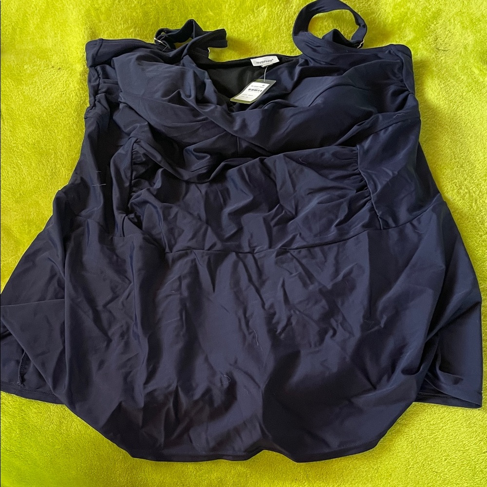 Avenue Navy Blue One-Piece Swimsuit